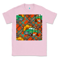 Bubblegum Pink fall truck seamless pattern Classic Tee - BundleAndBundleShop