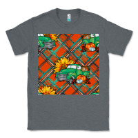 Charcoal Heather fall truck seamless pattern Classic Tee - BundleAndBundleShop