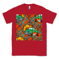 Red fall truck seamless pattern Classic Tee - BundleAndBundleShop
