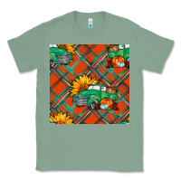Sage fall truck seamless pattern Classic Tee - BundleAndBundleShop