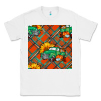 White fall truck seamless pattern Classic Tee - BundleAndBundleShop