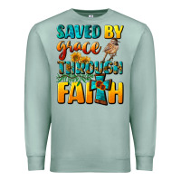 Seafoam saved by grace through faith Premium Sweatshirt - NancyCooperArtShop