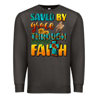 Smoke saved by grace through faith Premium Sweatshirt - NancyCooperArtShop