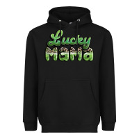 Black lucky mama Heavyweight Hoodie - MaliasSmallBusiness