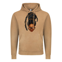 Vintage Camel afro woman faux jumbo locs Vintage Hoodie - texasbilliewilder