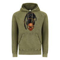Vintage Olive afro woman faux jumbo locs Vintage Hoodie - texasbilliewilder