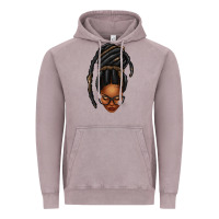 Vintage Zinc afro woman faux jumbo locs Vintage Hoodie - texasbilliewilder
