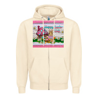 Sandshell happy easter y'all  rabbit Zipper Hoodie - BarkalooDesign