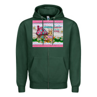 Sports Green happy easter y'all  rabbit Zipper Hoodie - BarkalooDesign