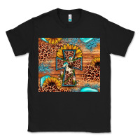 Black leopard cross sunflower Classic Tee - JahusDesignShop