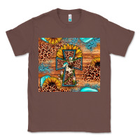 Chestnut leopard cross sunflower Classic Tee - JahusDesignShop
