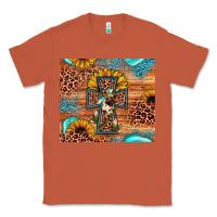 Copper leopard cross sunflower Classic Tee - JahusDesignShop