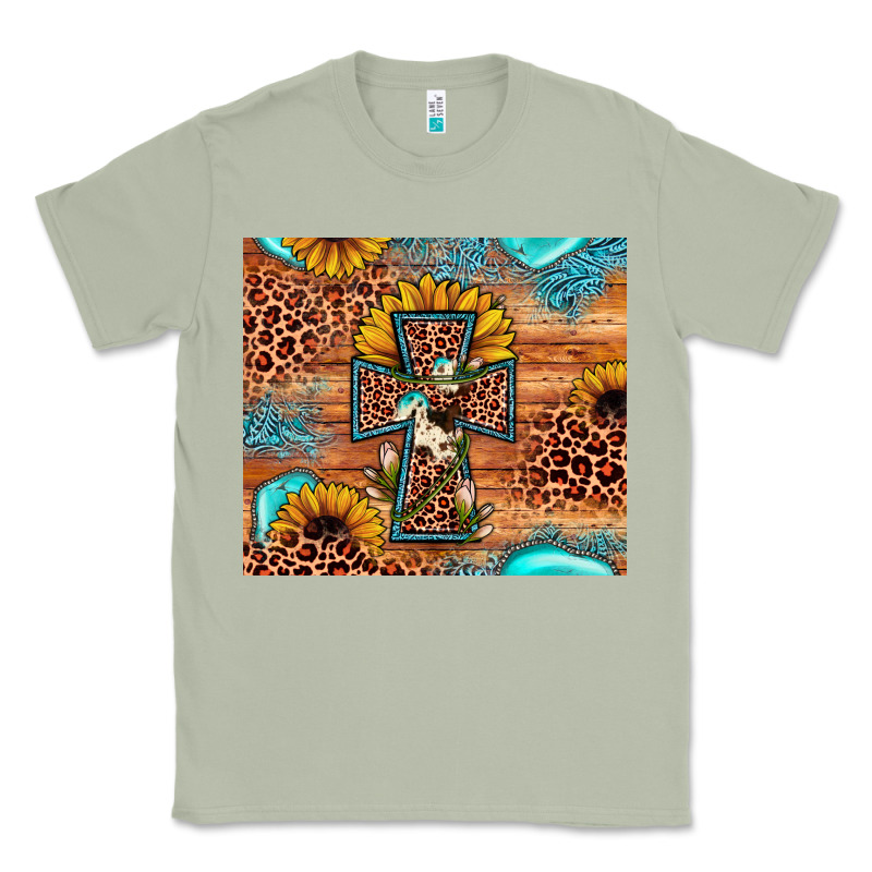 Leopard Cross Sunflower Classic Tee by JahusDesignShop | Teevron