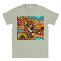 Matcha leopard cross sunflower Classic Tee - JahusDesignShop