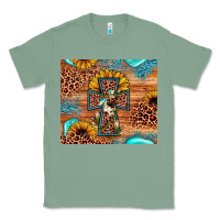 Sage leopard cross sunflower Classic Tee - JahusDesignShop