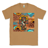 Toasted Coconut leopard cross sunflower Classic Tee - JahusDesignShop