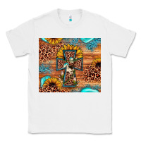 White leopard cross sunflower Classic Tee - JahusDesignShop
