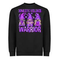 Black Domestic Violence Warrior Gnomes Heavyweight Sweatshirt - texasbilliewilder