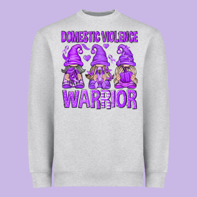 Domestic Violence Warrior Gnomes Heavyweight Sweatshirt Designed By Texasbilliewilder