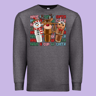 Have A Cup Of Cheer Premium Sweatshirt Designed By Maliassmallbusiness
