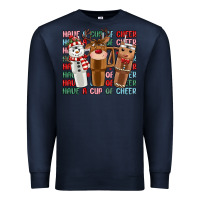 Navy have a cup of cheer Premium Sweatshirt - MaliasSmallBusiness