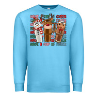 Ocean Blue have a cup of cheer Premium Sweatshirt - MaliasSmallBusiness