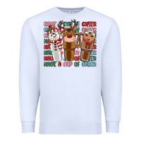 White have a cup of cheer Premium Sweatshirt - MaliasSmallBusiness