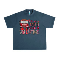 Midnight Navy I've got bus full of Valentine Urban Heavy Tee - RacoonDesign