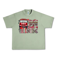 Oil Green I've got bus full of Valentine Urban Heavy Tee - RacoonDesign