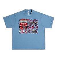 Pebble Blue I've got bus full of Valentine Urban Heavy Tee - RacoonDesign