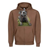 Chestnut Texas Blue Lacy Dog Zipper Hoodie - LillyAllenDesigns