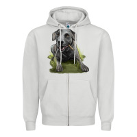 Dove Grey Texas Blue Lacy Dog Zipper Hoodie - LillyAllenDesigns