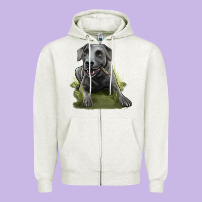 Texas Blue Lacy Dog Zipper Hoodie Designed By Lillyallendesigns