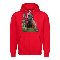 Red Texas Blue Lacy Dog Zipper Hoodie - LillyAllenDesigns
