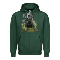 Sports Green Texas Blue Lacy Dog Zipper Hoodie - LillyAllenDesigns