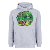 Heather Grey one lucky teacher Heavyweight Hoodie - MaliasSmallBusiness
