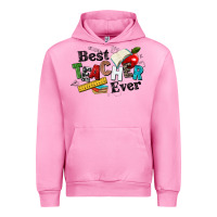 Fuchsia Pink best teacher ever Urban Hoodie - NancyCooperArtShop