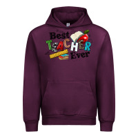 Mauve Wine best teacher ever Urban Hoodie - NancyCooperArtShop