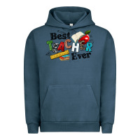 Pigment Midnight Navy best teacher ever Urban Hoodie - NancyCooperArtShop