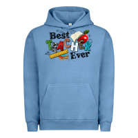Pigment Pebble Blue best teacher ever Urban Hoodie - NancyCooperArtShop