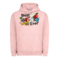 Pigment Salmon best teacher ever Urban Hoodie - NancyCooperArtShop