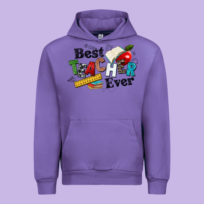 Best Teacher Ever Urban Hoodie Designed By Nancycooperartshop