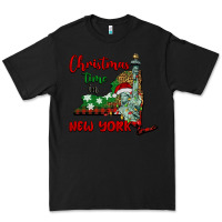 Black christmas time in new york Premium Tee - BarkalooDesign