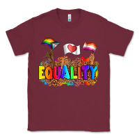 Burgundy equality pride flags Classic Tee - AdoDesignShop