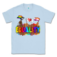 Dusty Blue equality pride flags Classic Tee - AdoDesignShop