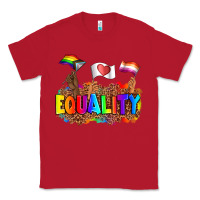 Red equality pride flags Classic Tee - AdoDesignShop