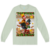 Matcha Christmas rooster Long Sleeve Tee - Artiststas
