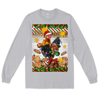 Moon Dust Christmas rooster Long Sleeve Tee - Artiststas