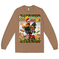 Toasted Coconut Christmas rooster Long Sleeve Tee - Artiststas