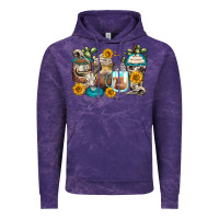 Cloud Purple bull skull coffee cups Vintage Hoodie - Zillion Design Studio